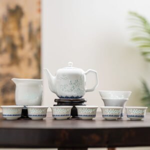 10-Piece Phoenix Facing the Sun Tea Set