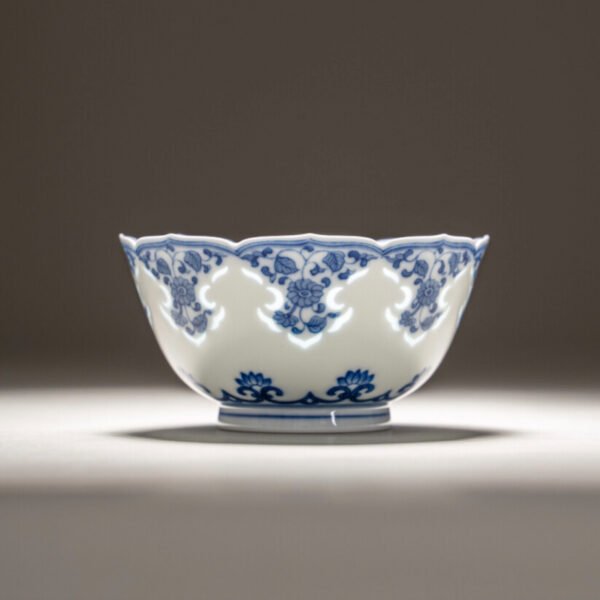 1-主图 Antique mud lotus sunflower mouth cup