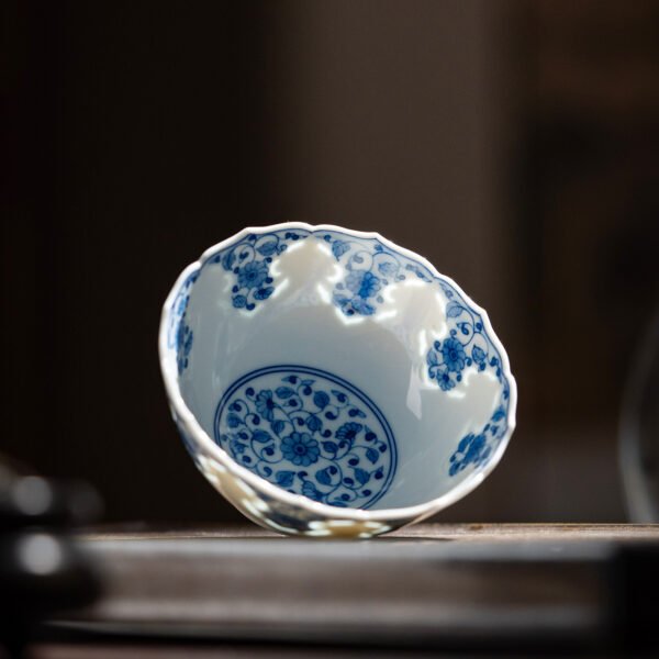 2-场景图 Antique mud lotus sunflower mouth cup