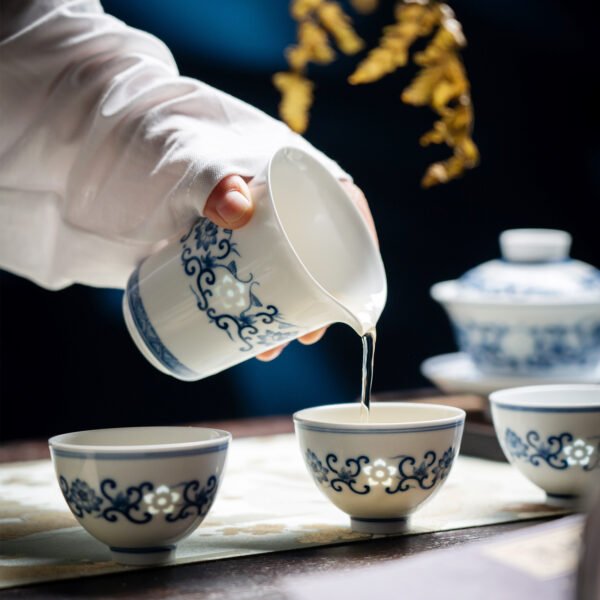 3-场景图 10-Piece Hand-Painted Treasure Lotus Tea Set