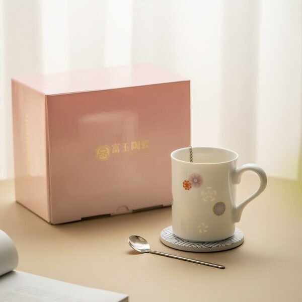 3-场景图 Pastel porcelain ball flower mug