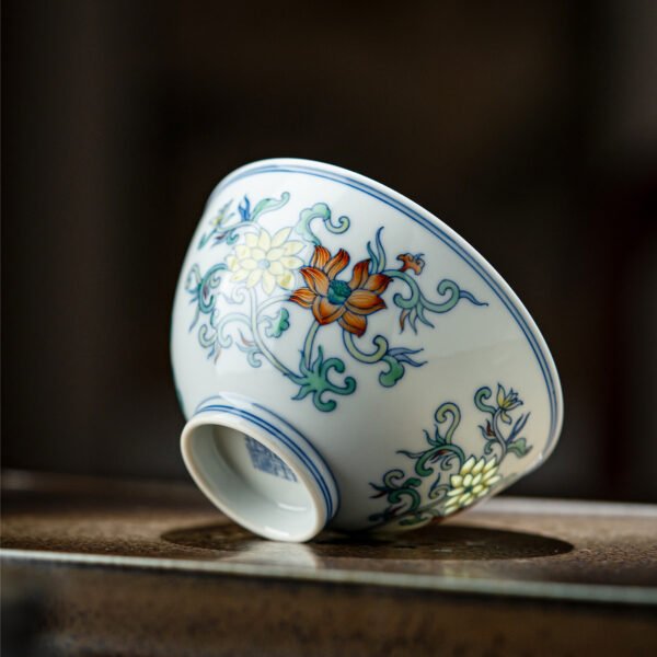 4-1场景图 Doucai Twin Lotus Chicken Heart Cup