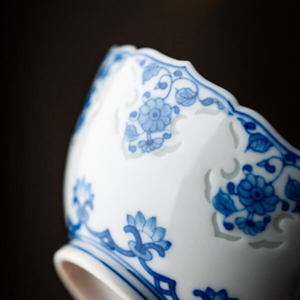 4-细节图 Antique mud lotus sunflower mouth cup