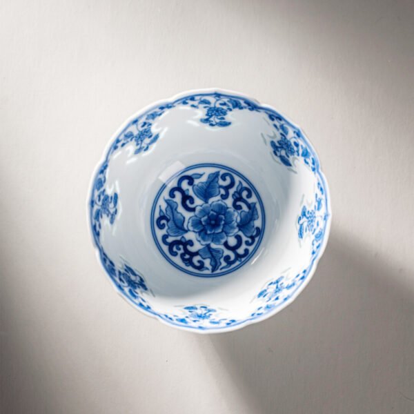 5-细节图 Antique mud lotus sunflower mouth cup