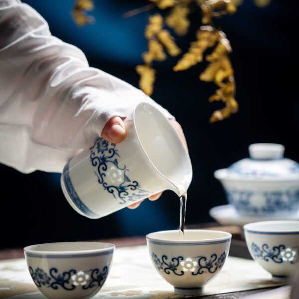 6-场景图 10-Piece Hand-Painted Treasure Lotus Tea Set