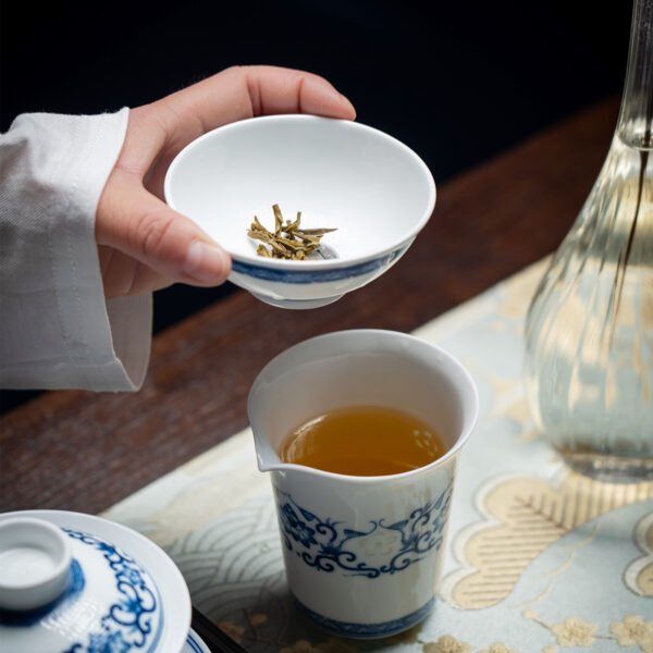 7-场景图 10-Piece Hand-Painted Treasure Lotus Tea Set