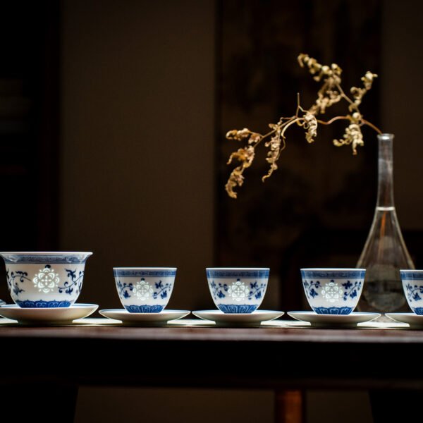9-Piece Hand-Painted Silk Road Tea Set