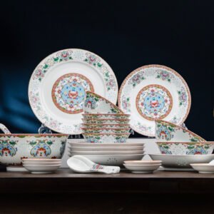 Golden Quality Treasure Lotus Tableware
