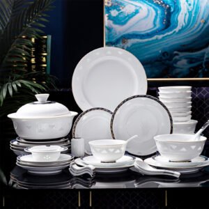 Brocade Blue Tableware