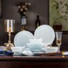 主图1 Celadon Glaze Jade Peony Tableware