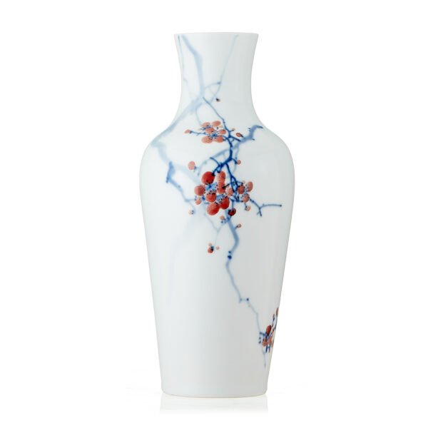主图1 Hand-Painted Underglaze Polychrome Plum Viewing Vase