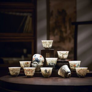 The Twelve Flower God Cup during the Kangxi reign of the Qing Dynasty(Imitation Antique)