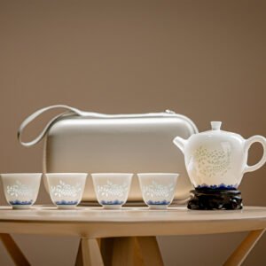 Lotus and Fish 5-Head Tea Set