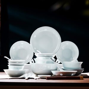 Jade Floral Language Tableware