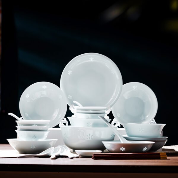 Jade Floral Language Tableware