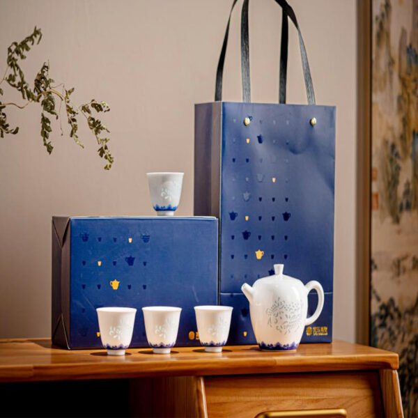 Lotus and Fish 5-Head Tea Set