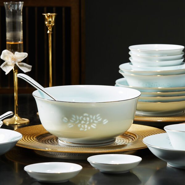 Golden Branch and Jade Leaf Tableware (36-Piece)