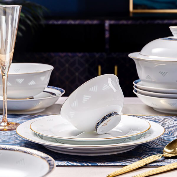 Brocade Blue Tableware