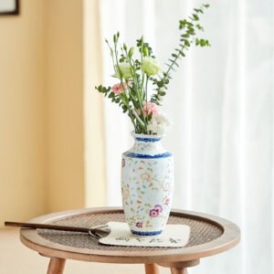 Butterfly and Flower Exquisite Vase