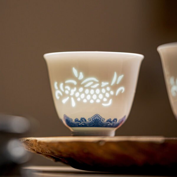 Lotus and Fish 5-Head Tea Set