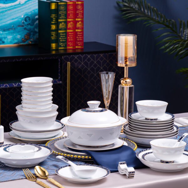 Brocade Blue Tableware
