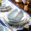 场景图3 Celadon Glaze Jade Peony Tableware