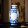Hand-Painted 'Fu' Character Vase