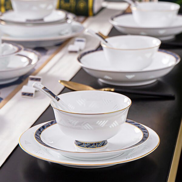 Brocade Blue Tableware