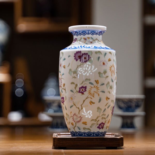 Butterfly and Flower Exquisite Vase