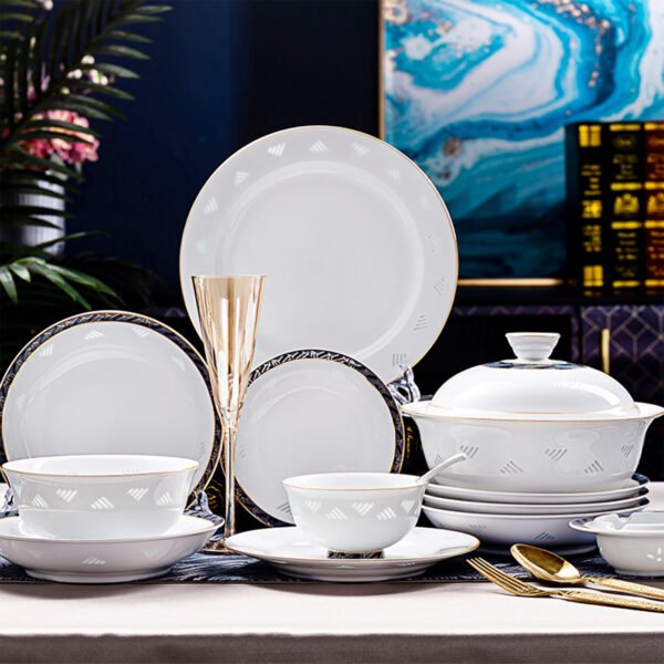 Brocade Blue Tableware