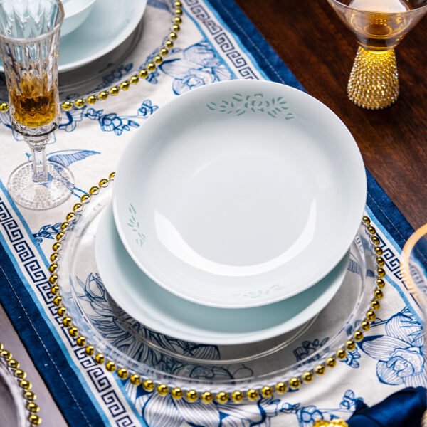 场景图5 Celadon Glaze Jade Peony Tableware