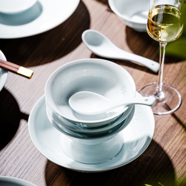 Jade Floral Language Tableware