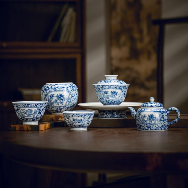 Window Opening Iced Plum Tea Set