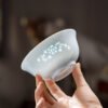 细节图7 Celadon Glaze Jade Peony Tableware