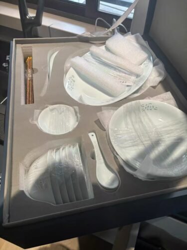 Click to view full screen Celadon Glaze Jade Peony Tableware photo review